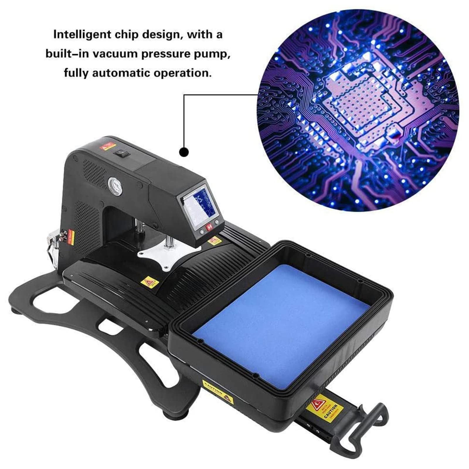 All in 1 Auto Open Professional Pneumatic Heat Press Machine, 3D